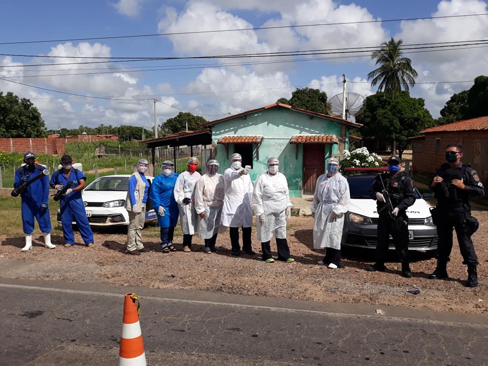 Prefeitura continua realizando barreiras sanitárias em parceria com a Polícia Militar
