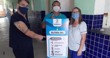 Prefeitura de Ipanguaçu instalou 15 totens de dispersão de álcool em gel