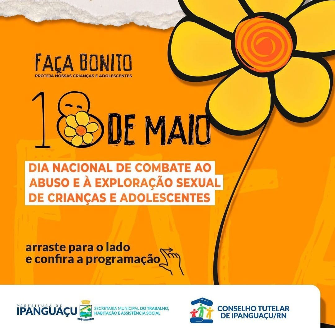 Prefeitura de Ipanguaçu lança campanha de combate à violência sexual contra crianças e adolescentes