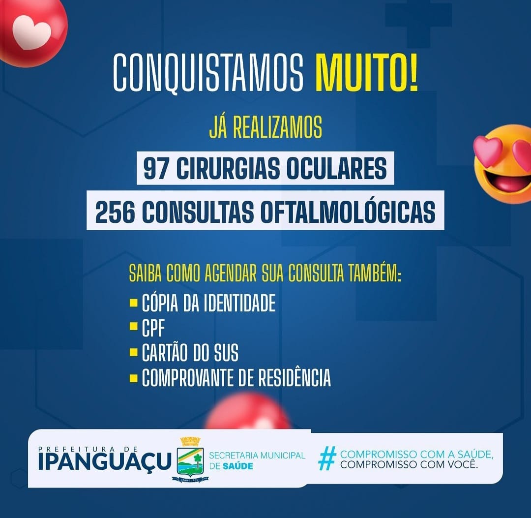 Prefeitura de Ipanguaçu zera filas de oftalmologia no município
