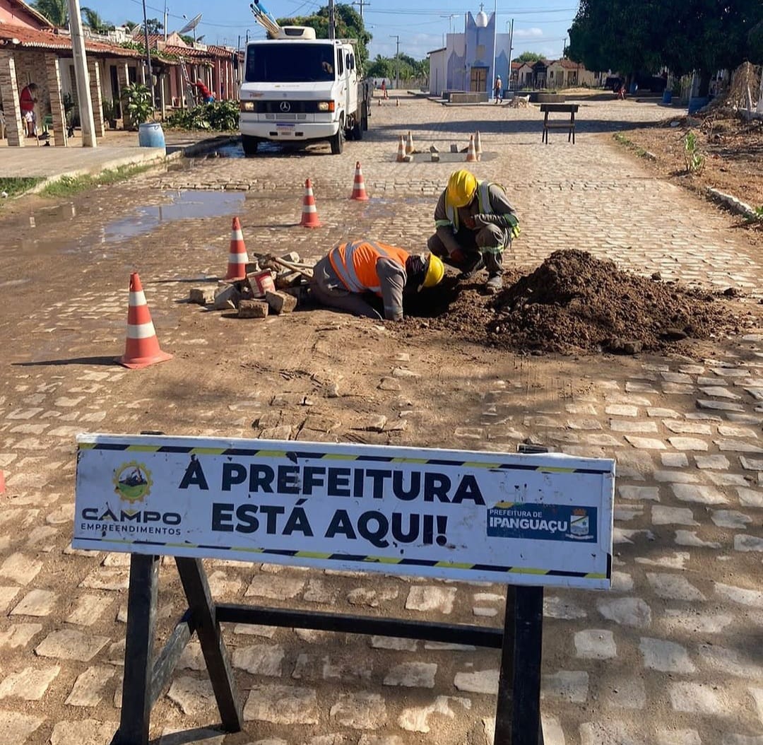 Prefeitura de Ipanguaçu realiza manutenção na rede de abastecimento da Ubarana