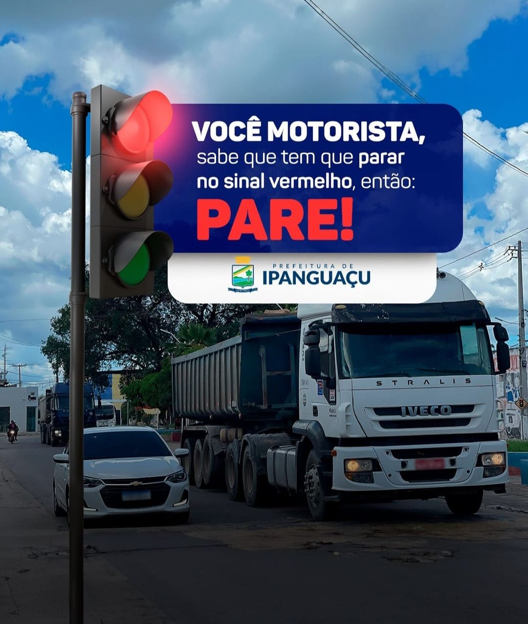 Prefeitura de Ipanguaçu reforça a importância do cuidado no trânsito após o rompimento na BR-304