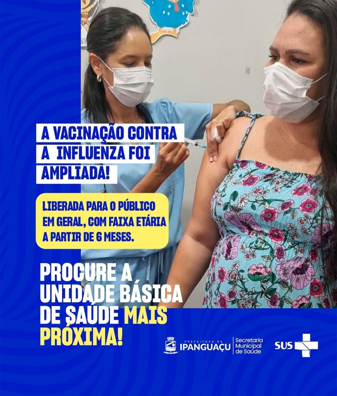 Vacinação contra a Influenza é ampliada para toda a população de Ipanguaçu